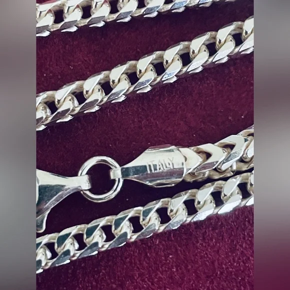 925 Silver Franco Necklace - Picture 4 of 9